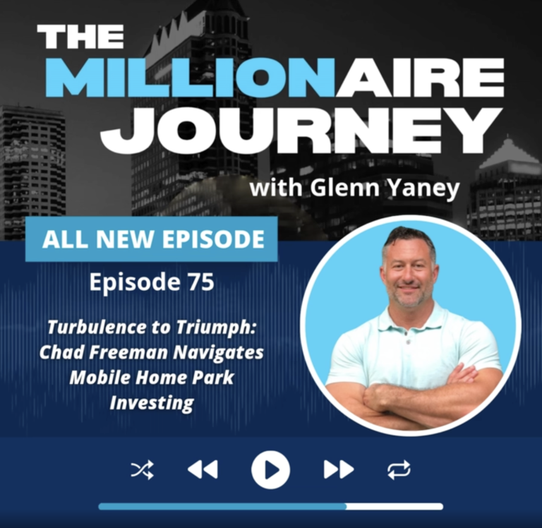 Excited to share my journey on The Millionaire Journey podcast with Glenn Yaney.